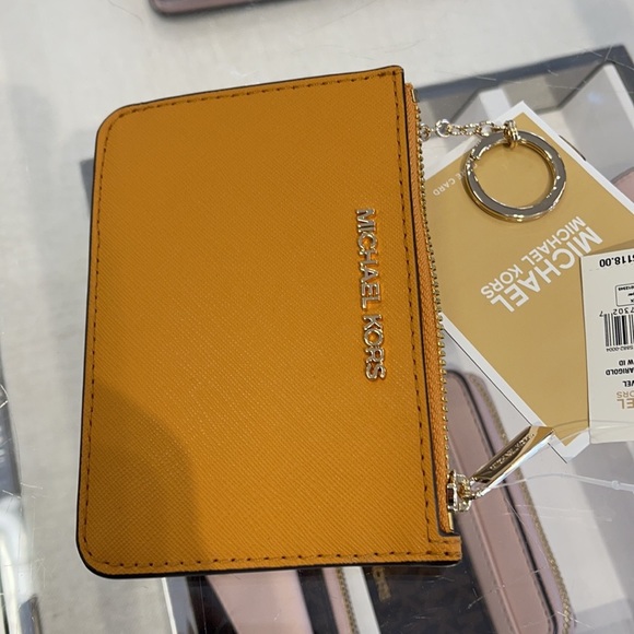 Michael Kors Jet Set Travel Small Leather Top Zip Coin Pouch With ID - Picture 9 of 16